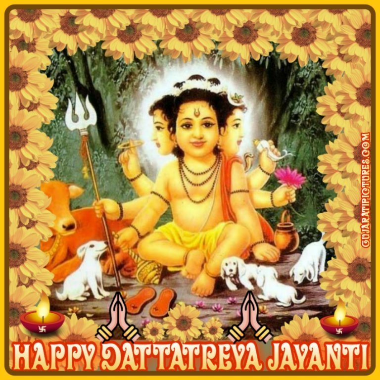 Happy Dattatreya Jayanti Image - Gujarati Pictures – Website Dedicated ...